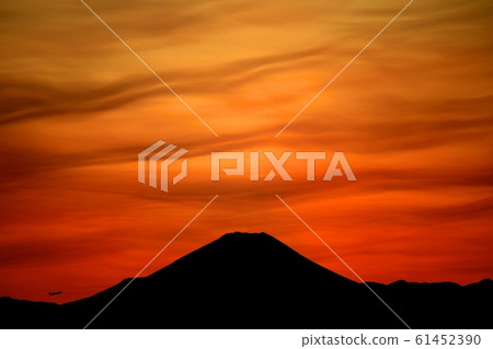 富士日落美景 富士日落美景 61452390