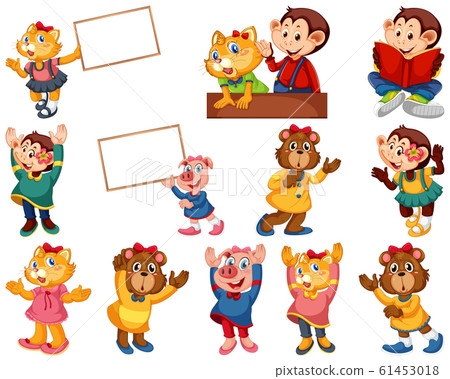 Animals acting in human-like actions and poses 61453018