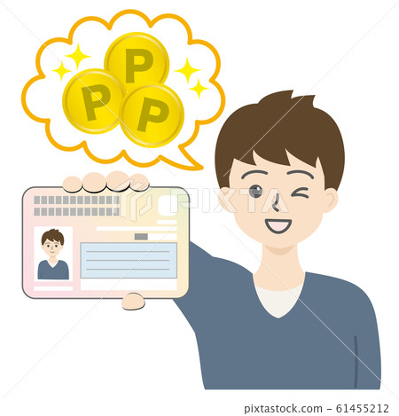 小伙子手持我的號碼卡（點）1 61455212