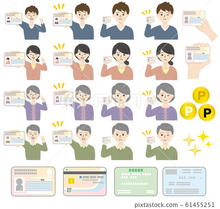 My number card person upper body set (man, woman, elderly man, elderly woman) My number card person upper body set (man, woman, elderly man, elderly woman) 61455251