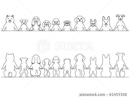 微笑的小狗上，下身的邊框 61455508