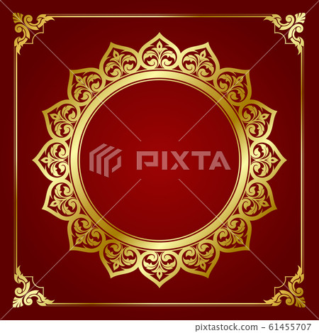 Vector Decorative Line Thai Art Frame For Design Vector Decorative Line Thai Art Frame For Design 61455707