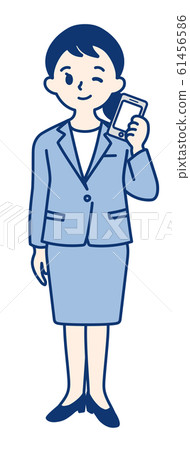 成人(智能手機和女性) 成人(智能手機和女性) 61456586