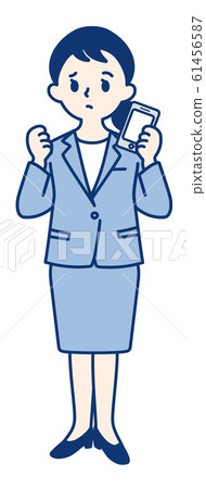 成人(智能手機和女性) 成人(智能手機和女性) 61456587