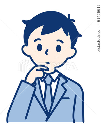 Adult (Thinking / Male) - Stock Illustration [61456612] - PIXTA