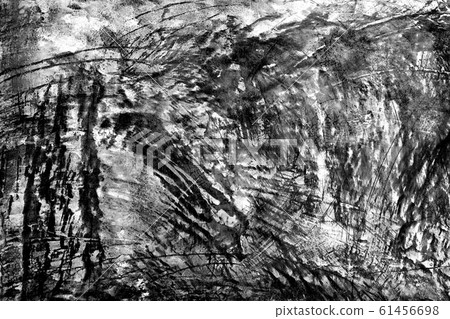 Grunge black and white abstract distress 61456698
