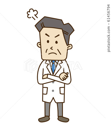 An angry middle-aged man 61456794