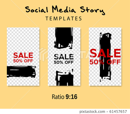 Grunge minimal shape template set. Design Grunge minimal shape template set. Design 61457657