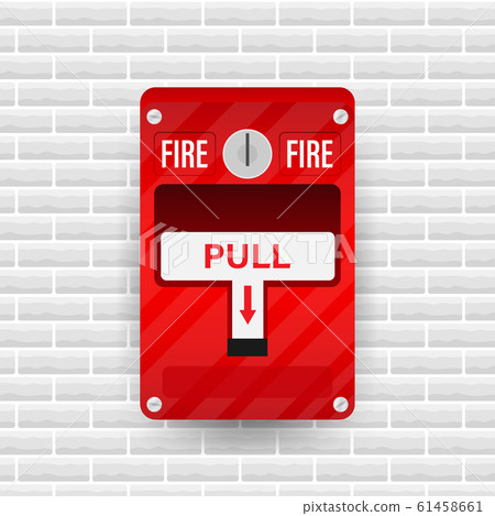 Fire alarm system. Fire equipment. Vector stock Fire alarm system. Fire equipment. Vector stock 61458661