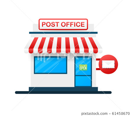 Building of post office. Vector stock Building of post office. Vector stock 61458670