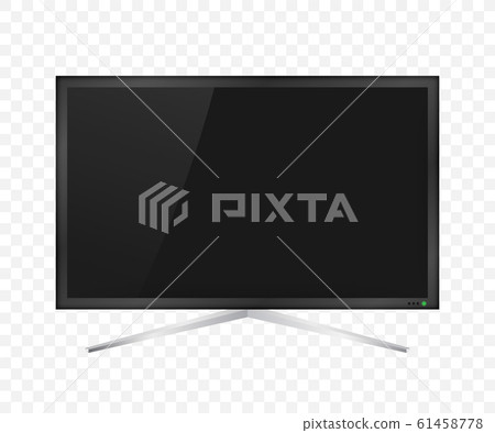 TV, modern blank screen. Lcd tv screen. Vector 61458778