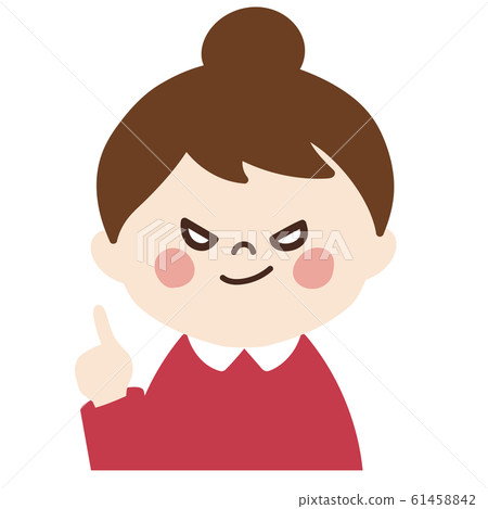 Little girl ② (pointing pose, left) 61458842