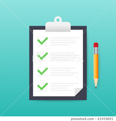 Clipboard with checklist icon. Clipboard with Clipboard with checklist icon. Clipboard with 61459001