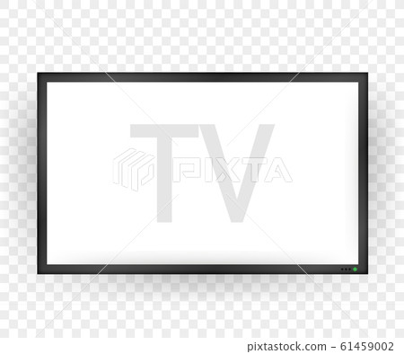 TV, modern blank screen. Lcd tv screen. Vector TV, modern blank screen. Lcd tv screen. Vector 61459002