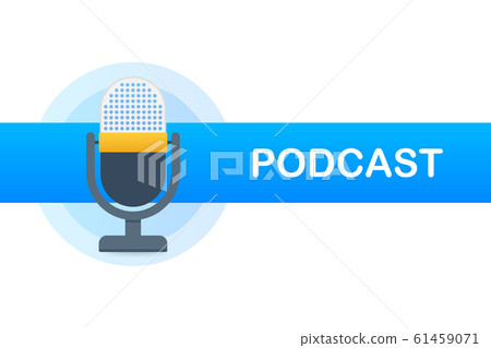 Podcast. Badge, icon, stamp, logo. Vector stock Podcast. Badge, icon, stamp, logo. Vector stock 61459071