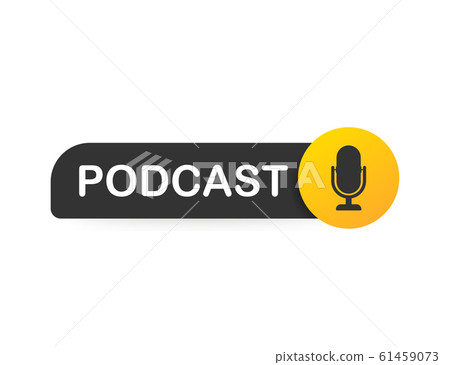 Podcast. Badge, icon stamp logo Vector stock Podcast. Badge, icon stamp logo Vector stock 61459073