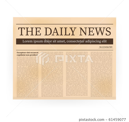 Old vintage newspaper realistic pages templates 61459077