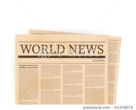 Old vintage newspaper realistic pages templates Old vintage newspaper realistic pages templates 61459078