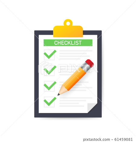 Clipboard with checklist icon. Clipboard with Clipboard with checklist icon. Clipboard with 61459081