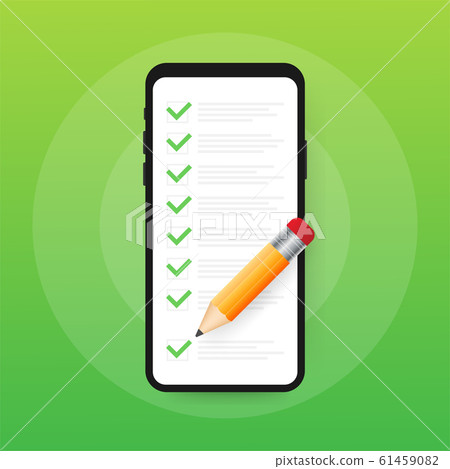 Clipboard with checklist icon. Clipboard with Clipboard with checklist icon. Clipboard with 61459082