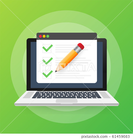 Clipboard with checklist icon. Clipboard with Clipboard with checklist icon. Clipboard with 61459083