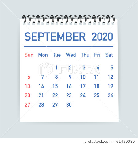 September 2020 Calendar Leaf. Calendar 2020 in September 2020 Calendar Leaf. Calendar 2020 in 61459089