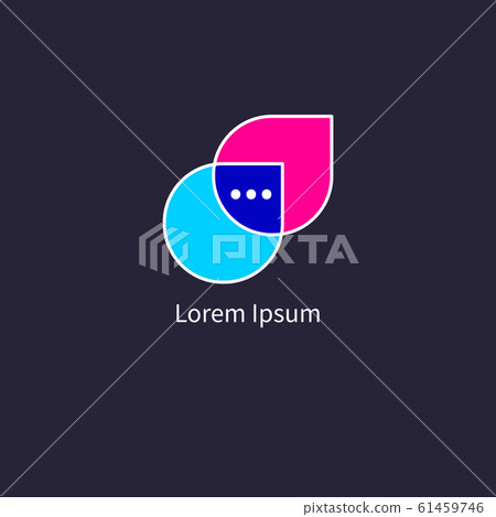 Bubble speech sign Bubble speech sign 61459746