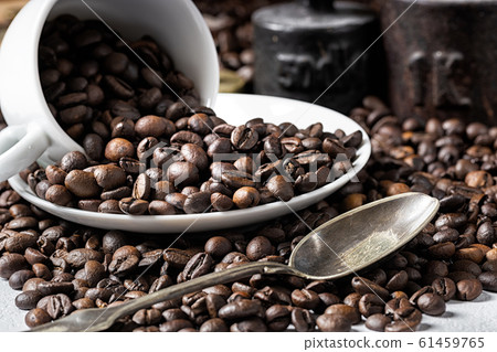 coffee cup and rustic weight coffee cup and rustic weight 61459765