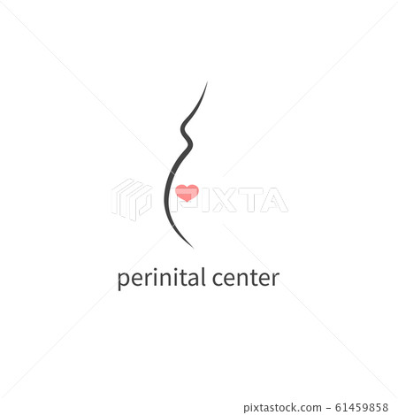 pregnancy icon with heart pregnancy icon with heart 61459858
