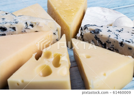 assortment of soft, hard, rennet and brine cheeses assortment of soft, hard, rennet and brine cheeses 61460009