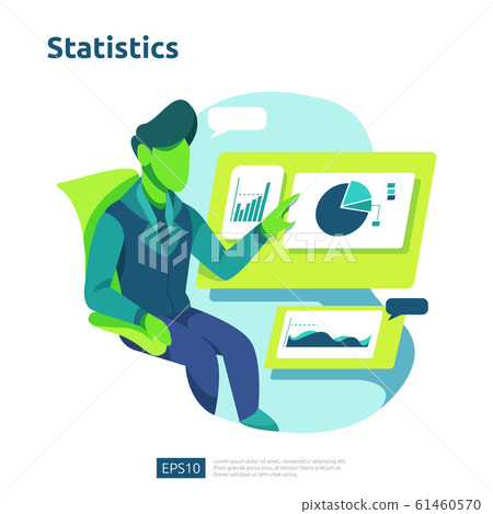 digital analysis concept for business market 61460570