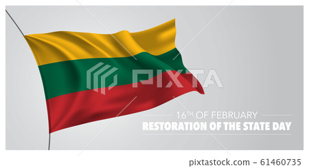 Lithuania restoration of the state day greeting card, banner, horizontal vector illustration Lithuania restoration of the state day greeting card, banner, horizontal vector illustration 61460735