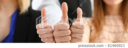 Group of people show OK or confirm with Group of people show OK or confirm with 61460921