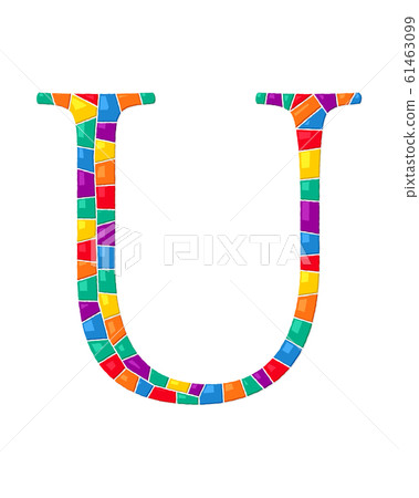 Letter U vector mosaic Letter U vector mosaic 61463099