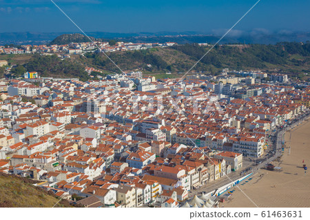 beautiful seaside resort of Nazare in Portugal 61463631