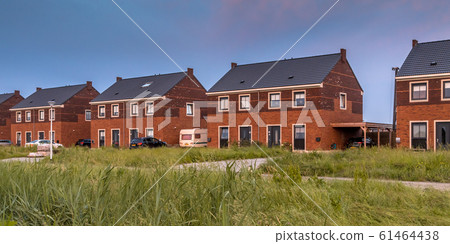 Street with modern family houses Street with modern family houses 61464438
