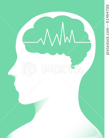 Brain Man Electric Pulse Illustration Brain Man Electric Pulse Illustration 61464788