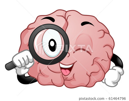 Mascot Brain Search Illustration 61464796