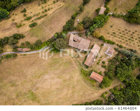 Aerial village Cevennes 61464804