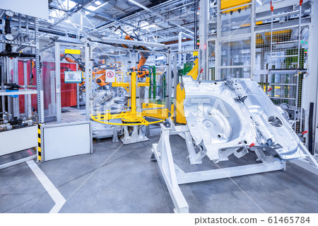 spare parts in a car plant 61465784