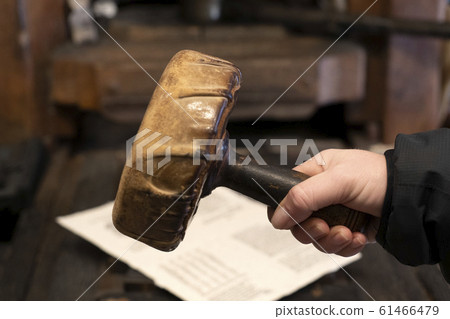 Old ancient print machine hand press Old ancient print machine hand press 61466479