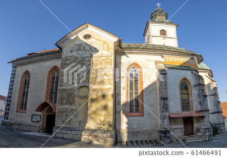 Skofja Loka medieval town old church Slovenia 61466491