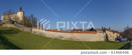 Skofja Loka medieval town castle Slovenia 61466496