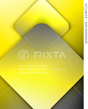 Rounded squares shapes composition geometric abstract background. 3D shadow effects and fluid gradients. Modern overlapping forms. Rounded squares shapes composition geometric abstract background. 3D shadow effects and fluid gradients. Modern overlapping forms. 61467114