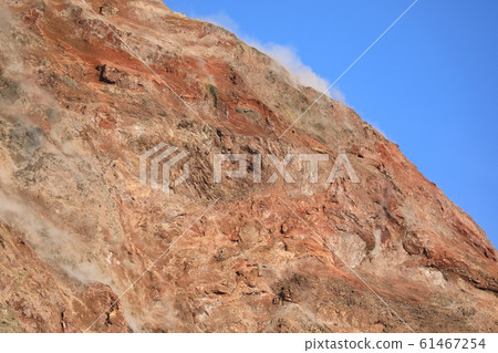 Close up of Showa Shinzan lava dome 61467254