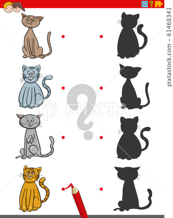 shadow game with cats characters 61468341