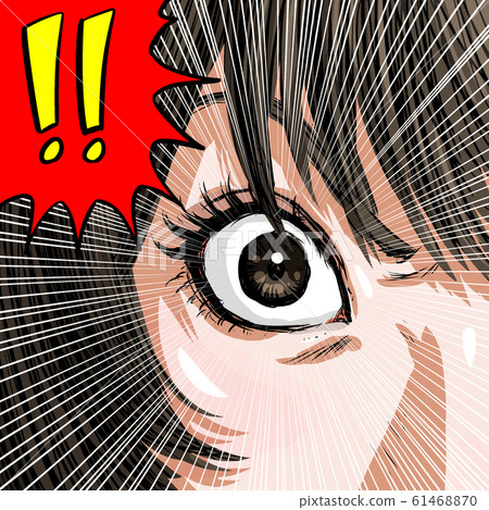 Woman, eyes, spread, surprise, notice, surprise, close-up, 61468870