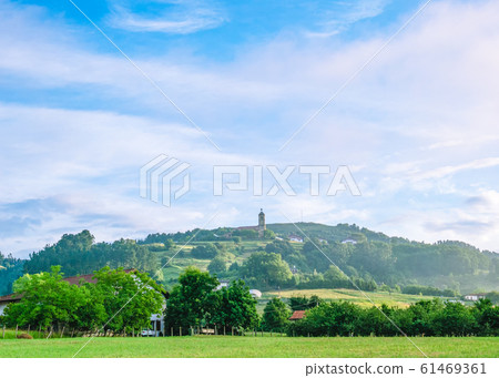 Mountains of the Pais Basco, Spain. Camino de Santiago, Camino del Norte 61469361