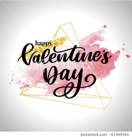 Valentine poster, card, label, banner letter Valentine poster, card, label, banner letter 61469564