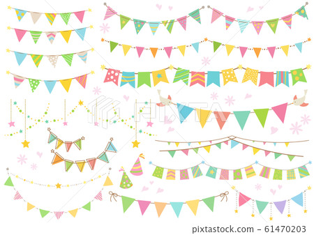 Spring garland handwriting Spring garland handwriting 61470203